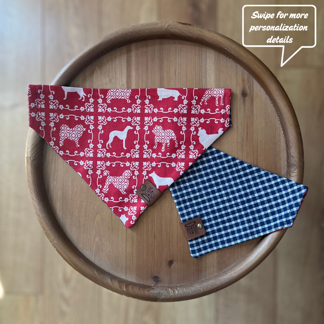 Best of Show / LAST CHANCE / Reversible / Over-the-Collar / Pet Bandana