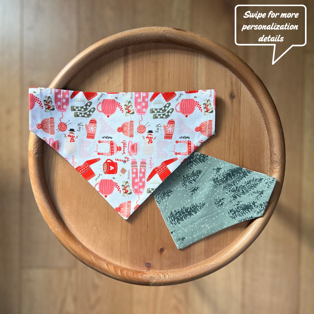 Evergreen Clothes / LAST CHANCE / Reversible / Over-the-Collar / Pet Bandana / CLEARANCE