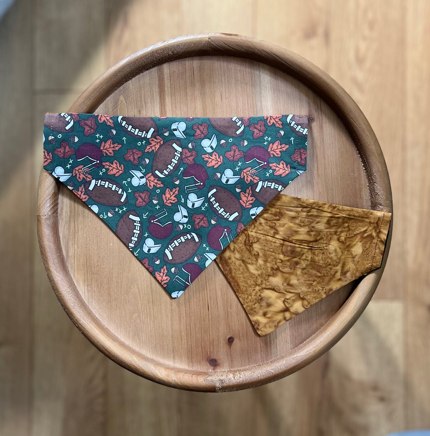 Football Gameday / LAST CHANCE / Reversible / Over-the-Collar / Pet Bandana