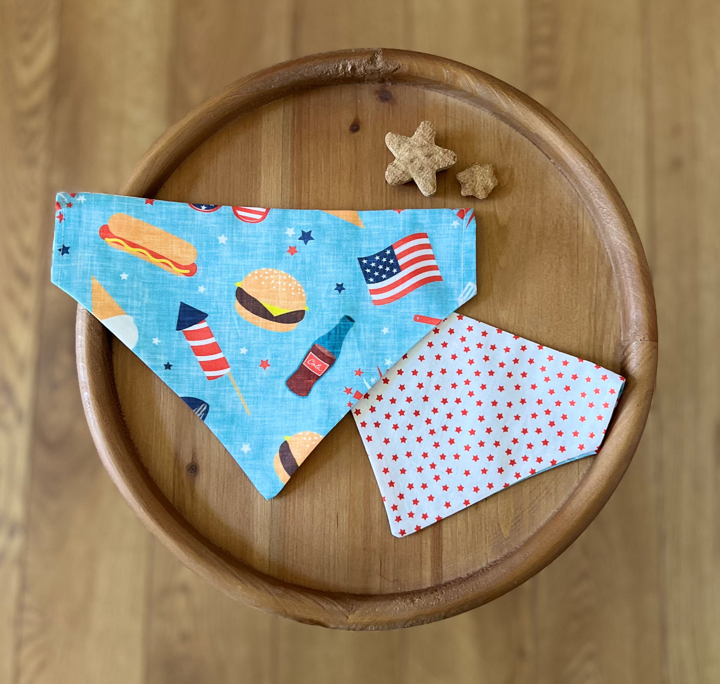 American BBQ / LAST CHANCE / Reversible / Over-the-Collar / Pet Bandana