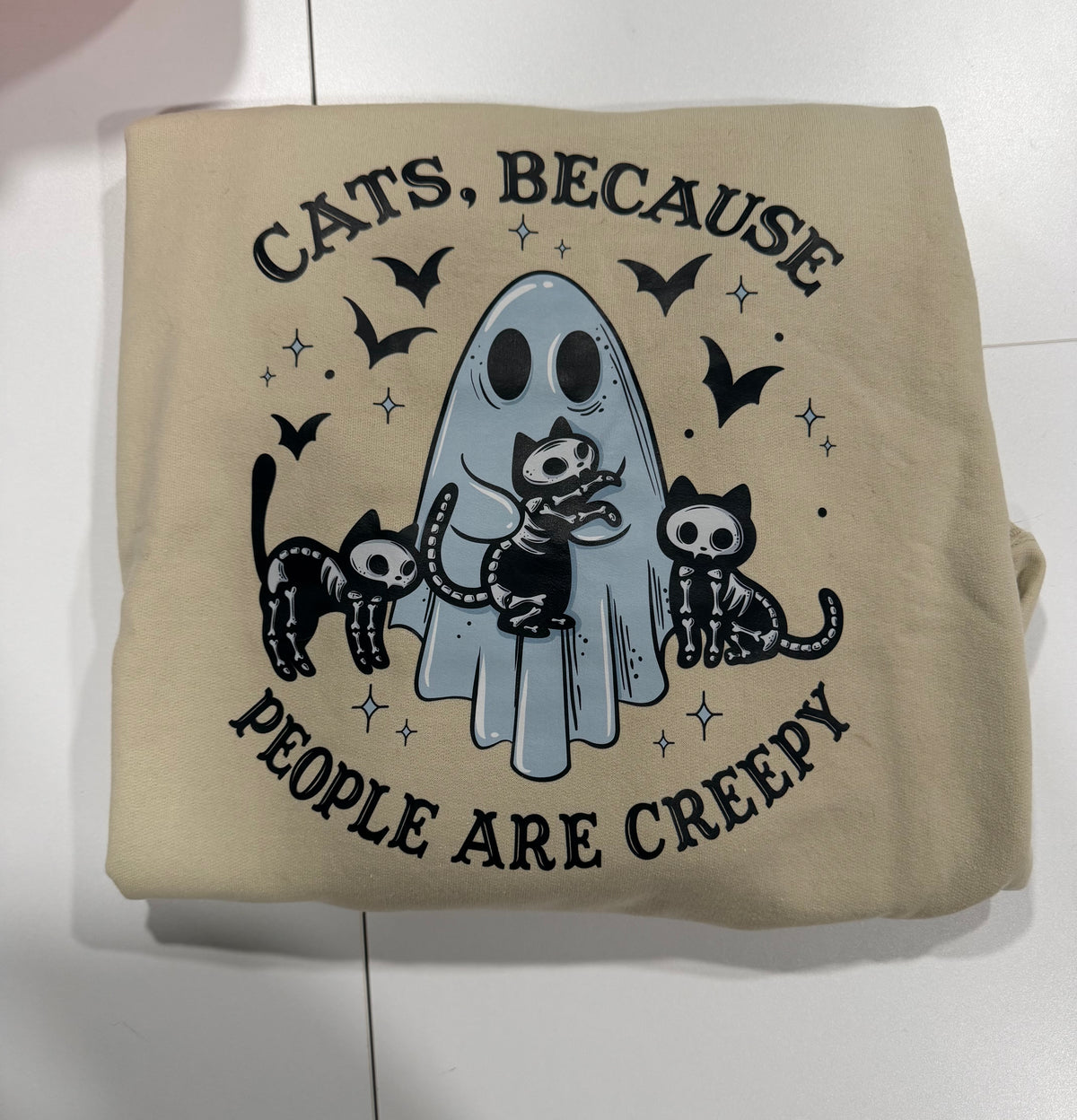 Cats Because People are Creepy Sweatshirt