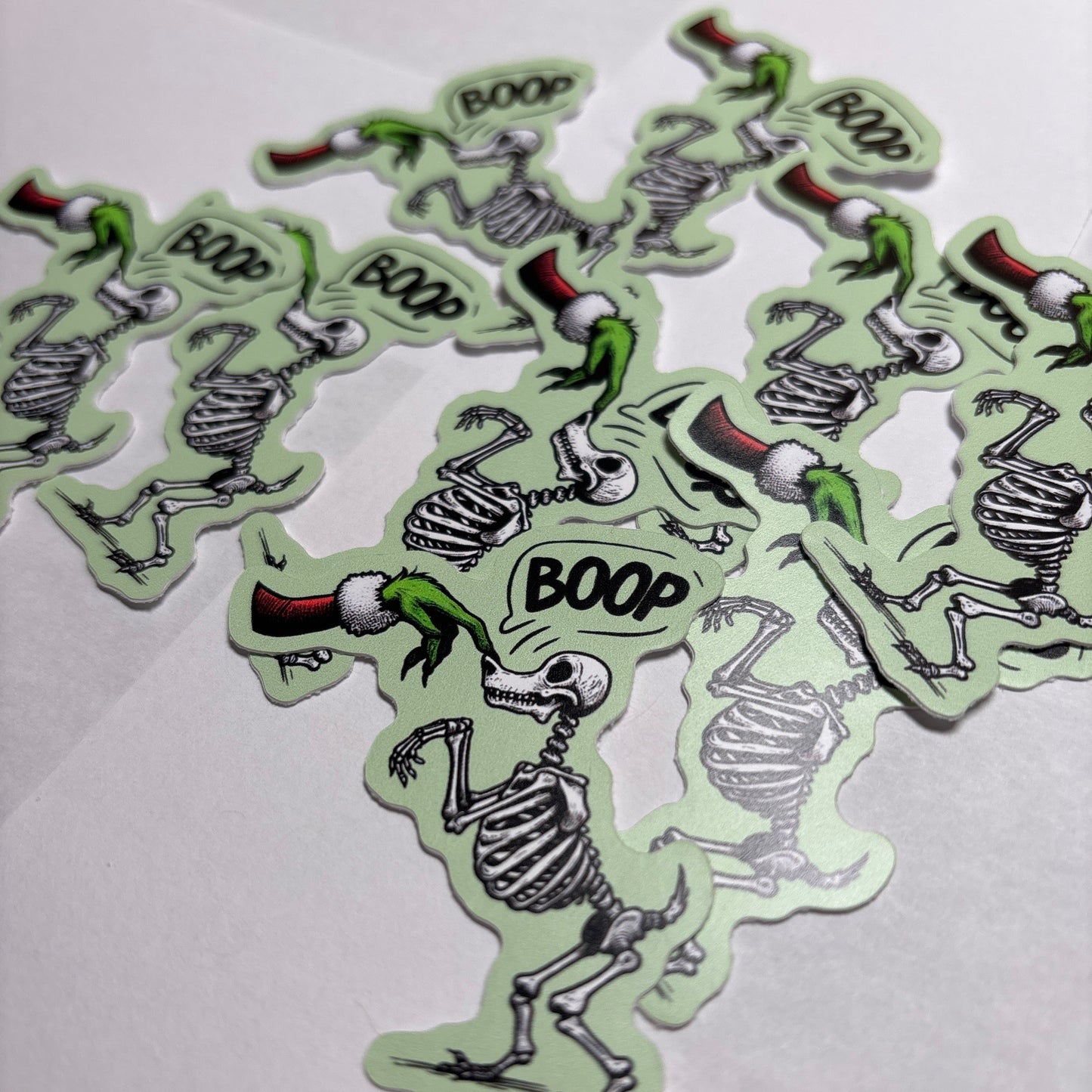 Boop Christmas Dog Vinyl Sticker