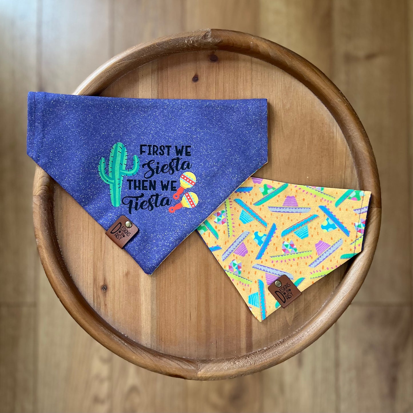 Siesta Then Fiesta / Reversible / Over-the-Collar / Pet Bandana