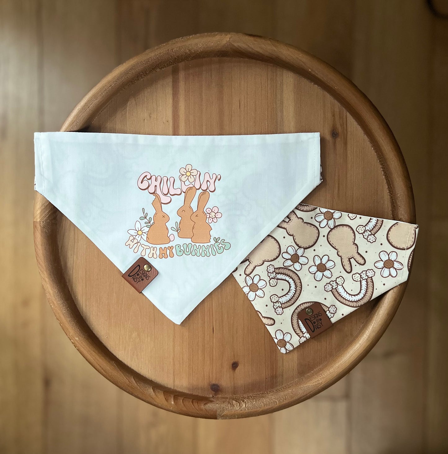 LAST CHANCE / Chillin' With My Bunnies / Reversible / Over-the-Collar / Pet Bandana