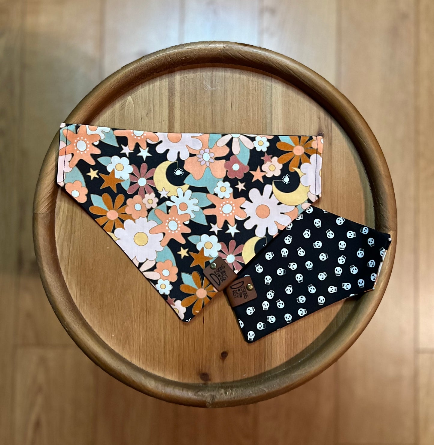 LAST CHANCE / Hippie Halloween / Reversible / Over-the-Collar / Pet Bandana