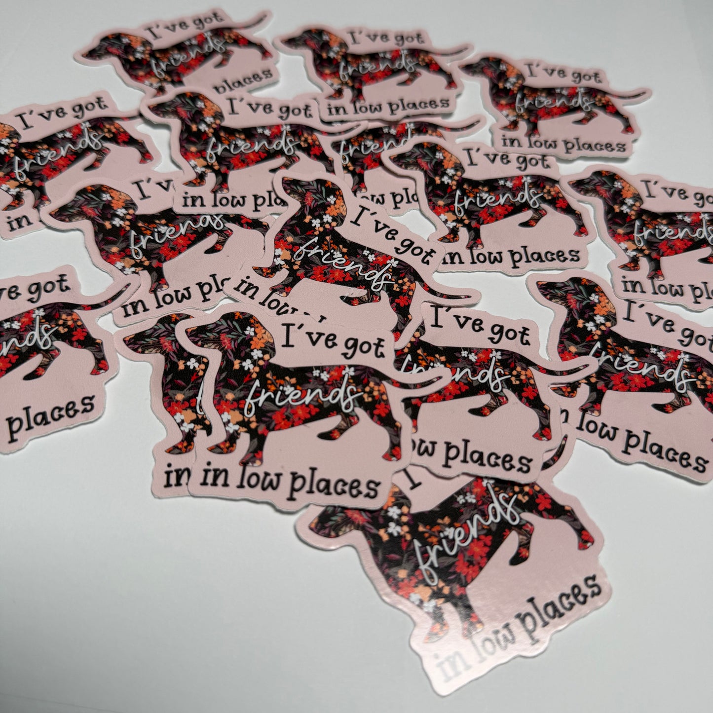 Friends in Low Places Vinyl Sticker