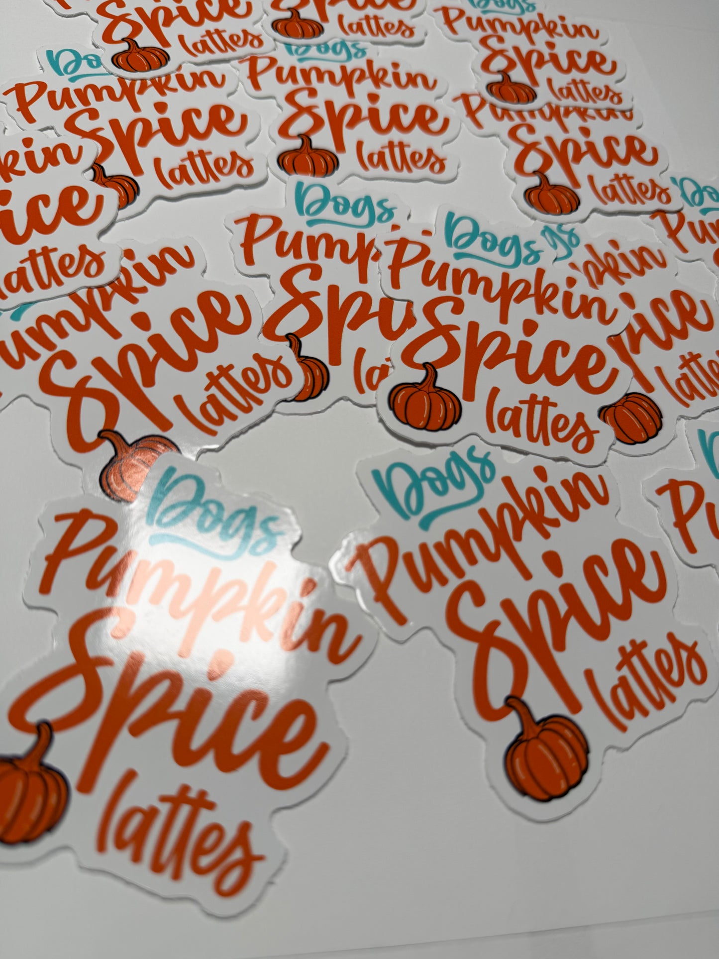 Dogs & Pumpkin Spice Lattes Vinyl Sticker