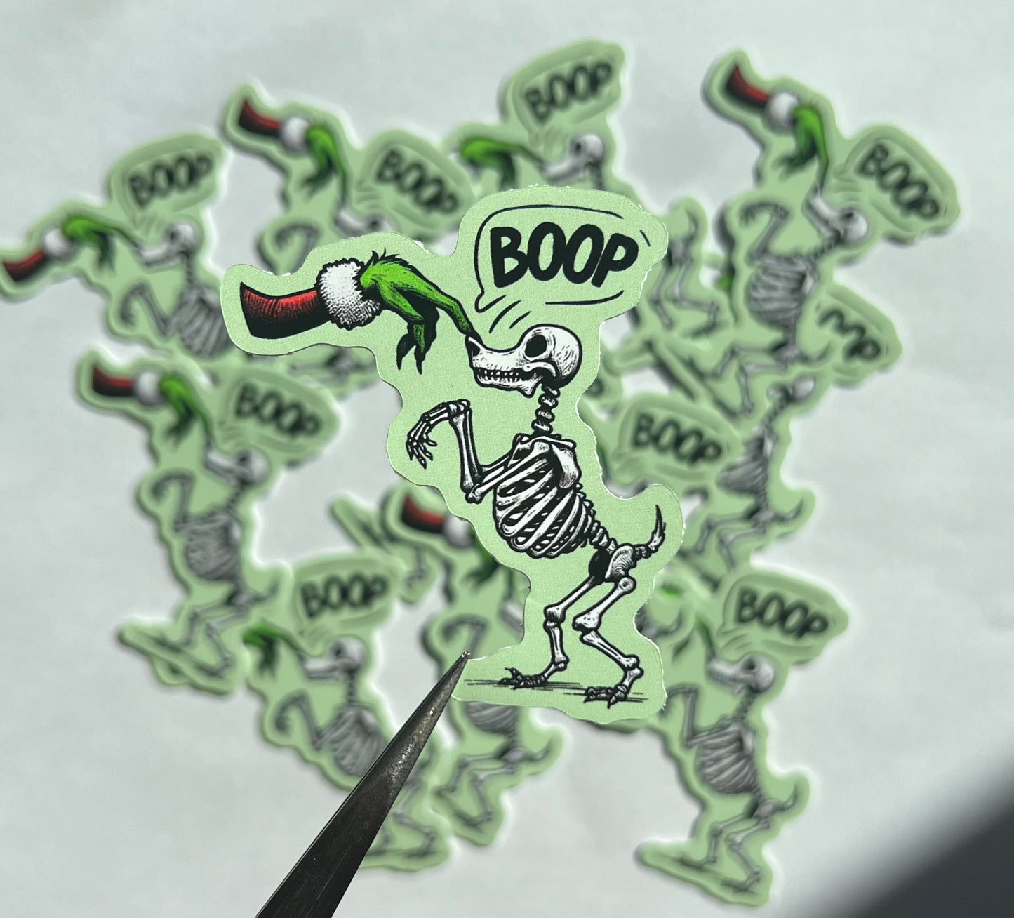 Boop Christmas Dog Vinyl Sticker