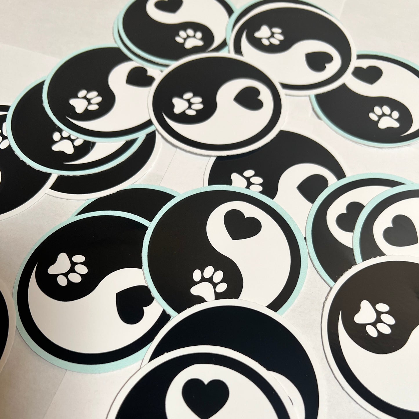 Paw & Heart Connection Vinyl Sticker