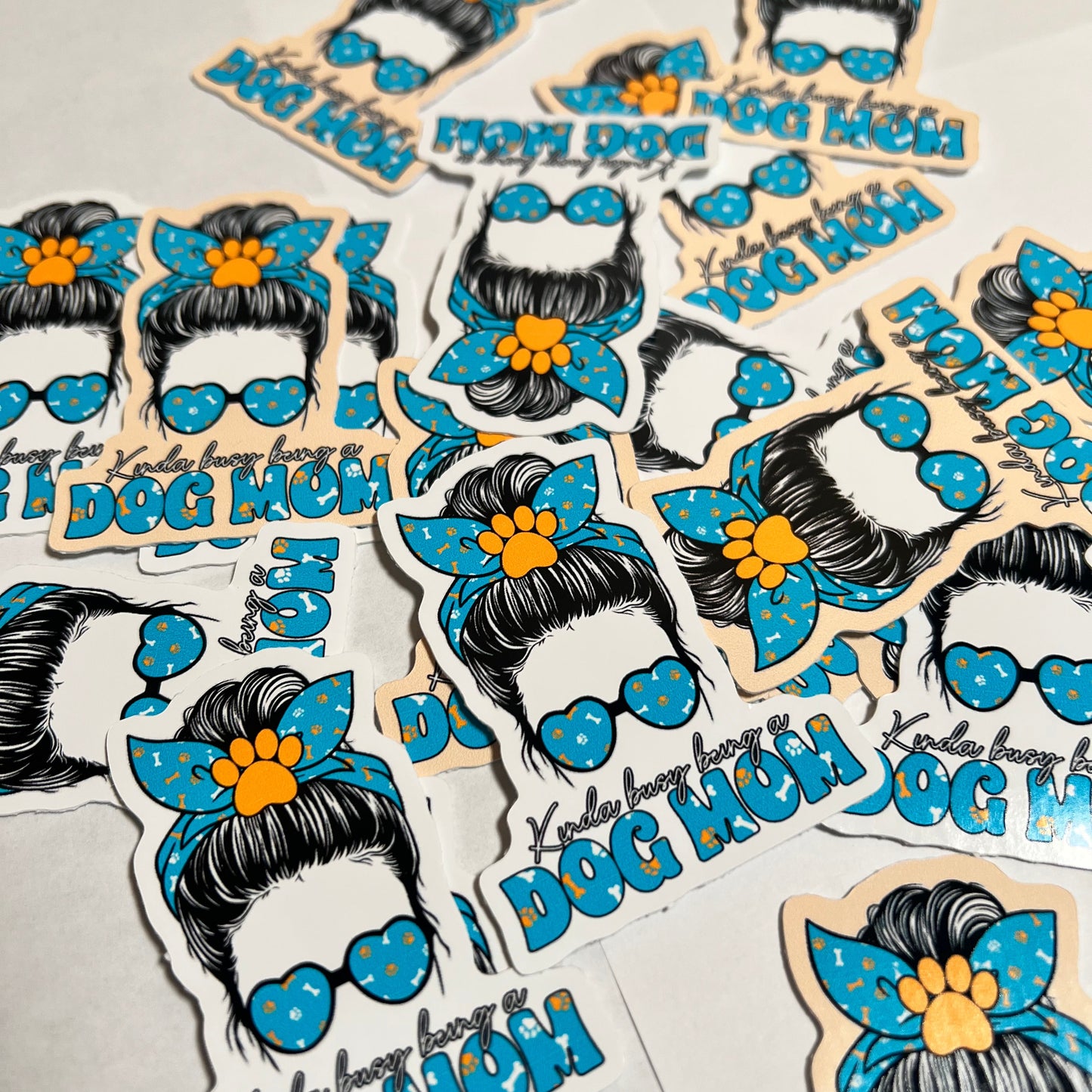 Busy Being a Dog Mom Vinyl Sticker