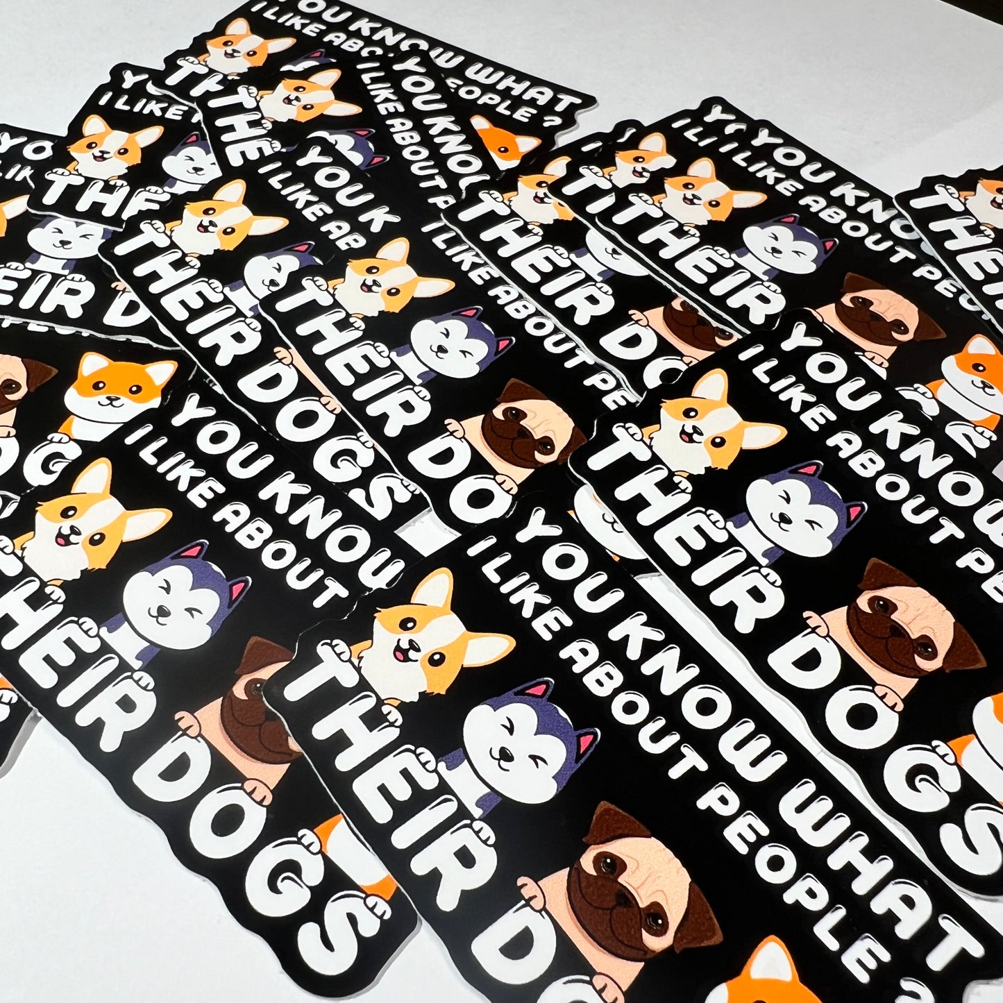 I Like People's Dogs Vinyl Sticker