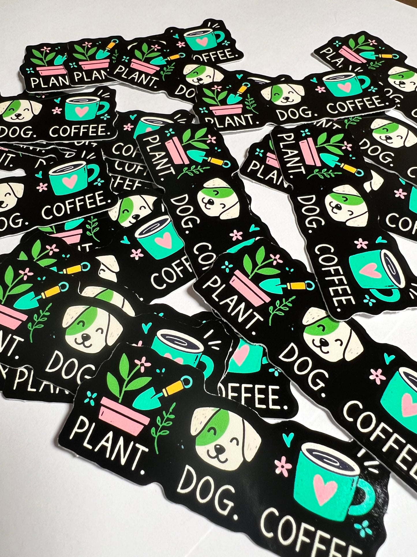 Plant Dog Coffee Vinyl Sticker