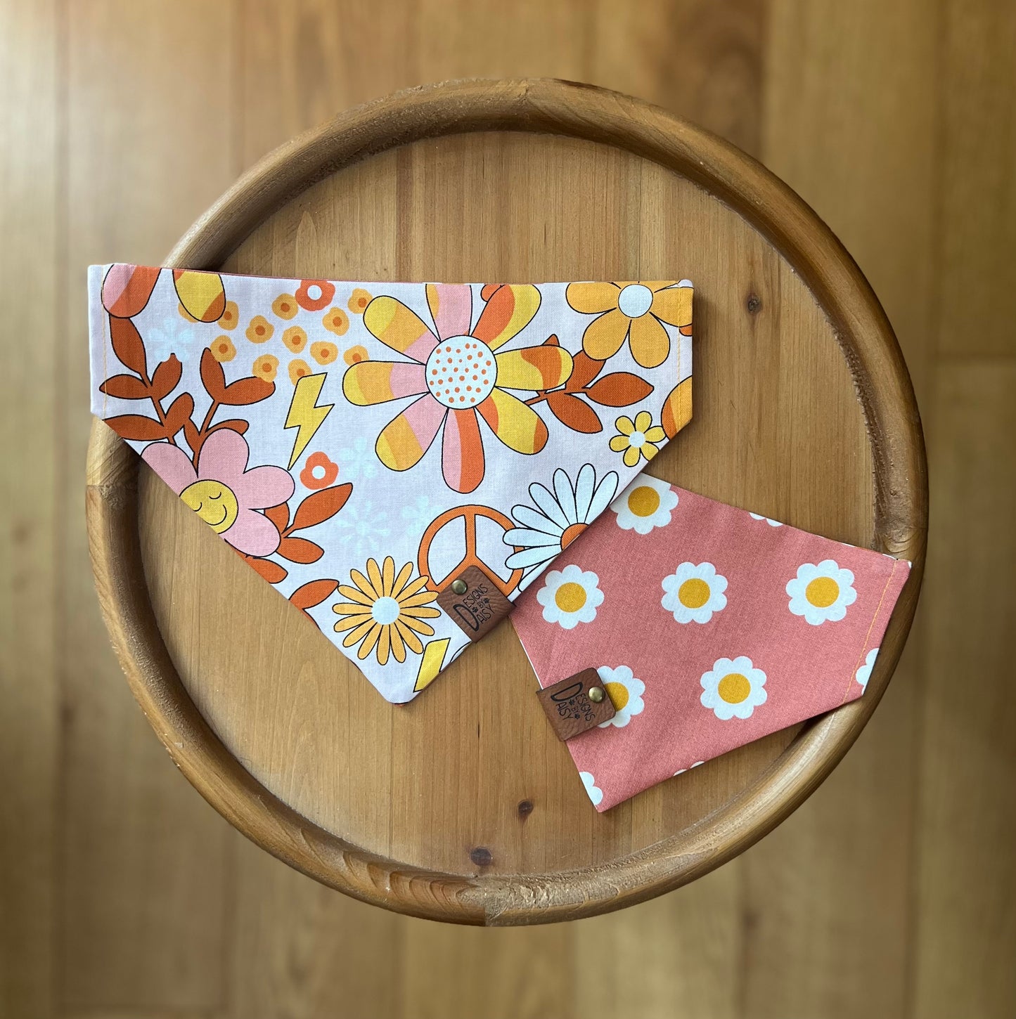 Happy Vibes Only / Reversible / Over-the-Collar / Pet Bandana