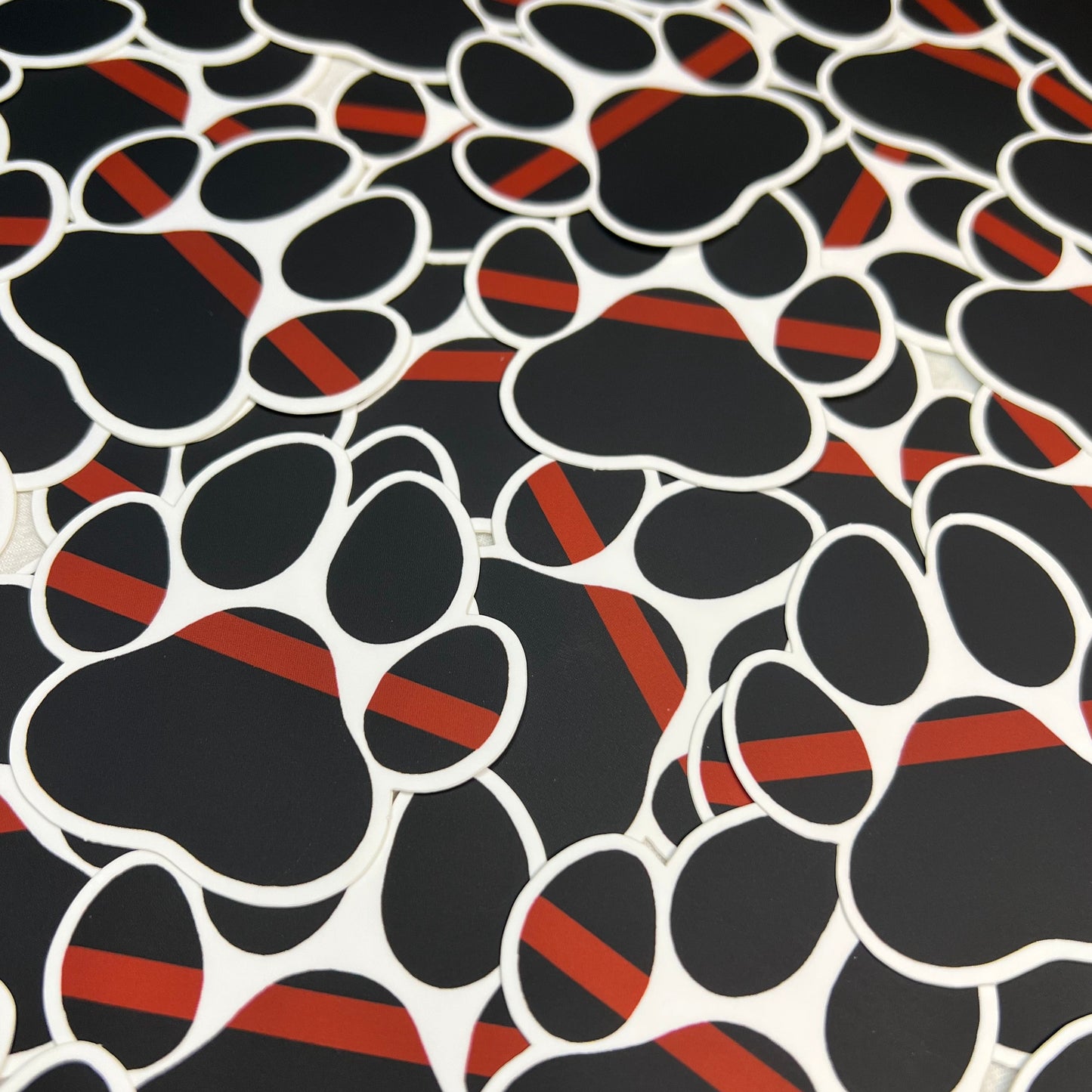 Firefighter Paw Vinyl Sticker