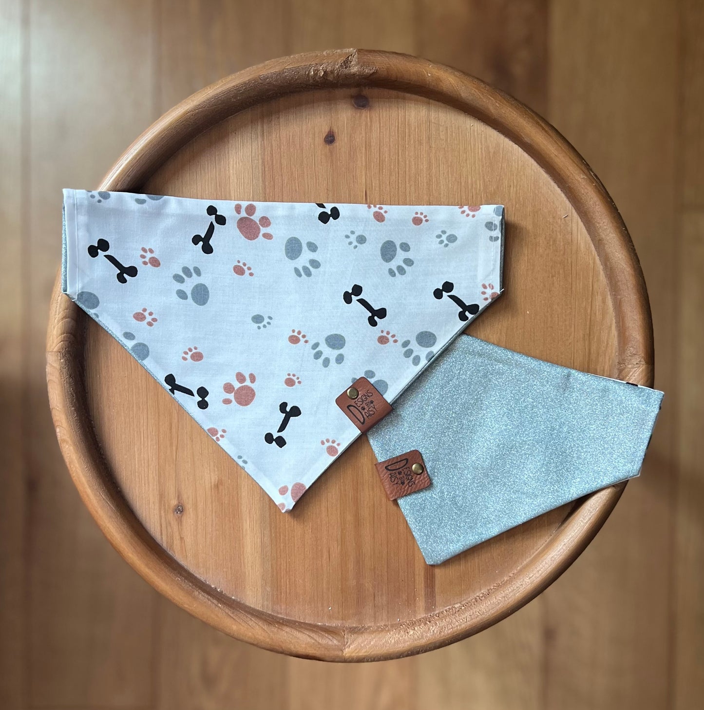 Silver Paws / LAST CHANCE / Reversible / Over-the-Collar / Pet Bandana / CLEARANCE