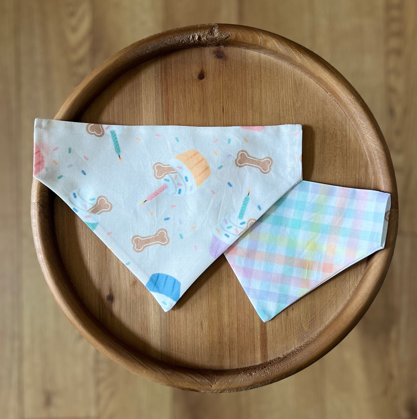 Pupcake Party / LAST CHANCE / Reversible / Over-the-Collar / Pet Bandana