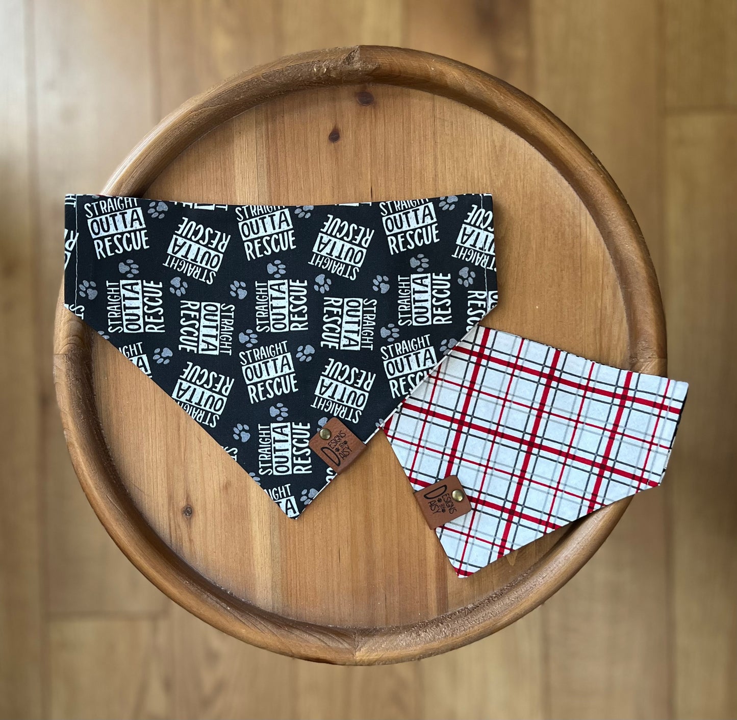 Straight Outta Rescue / Reversible / Over-the-Collar / Pet Bandana