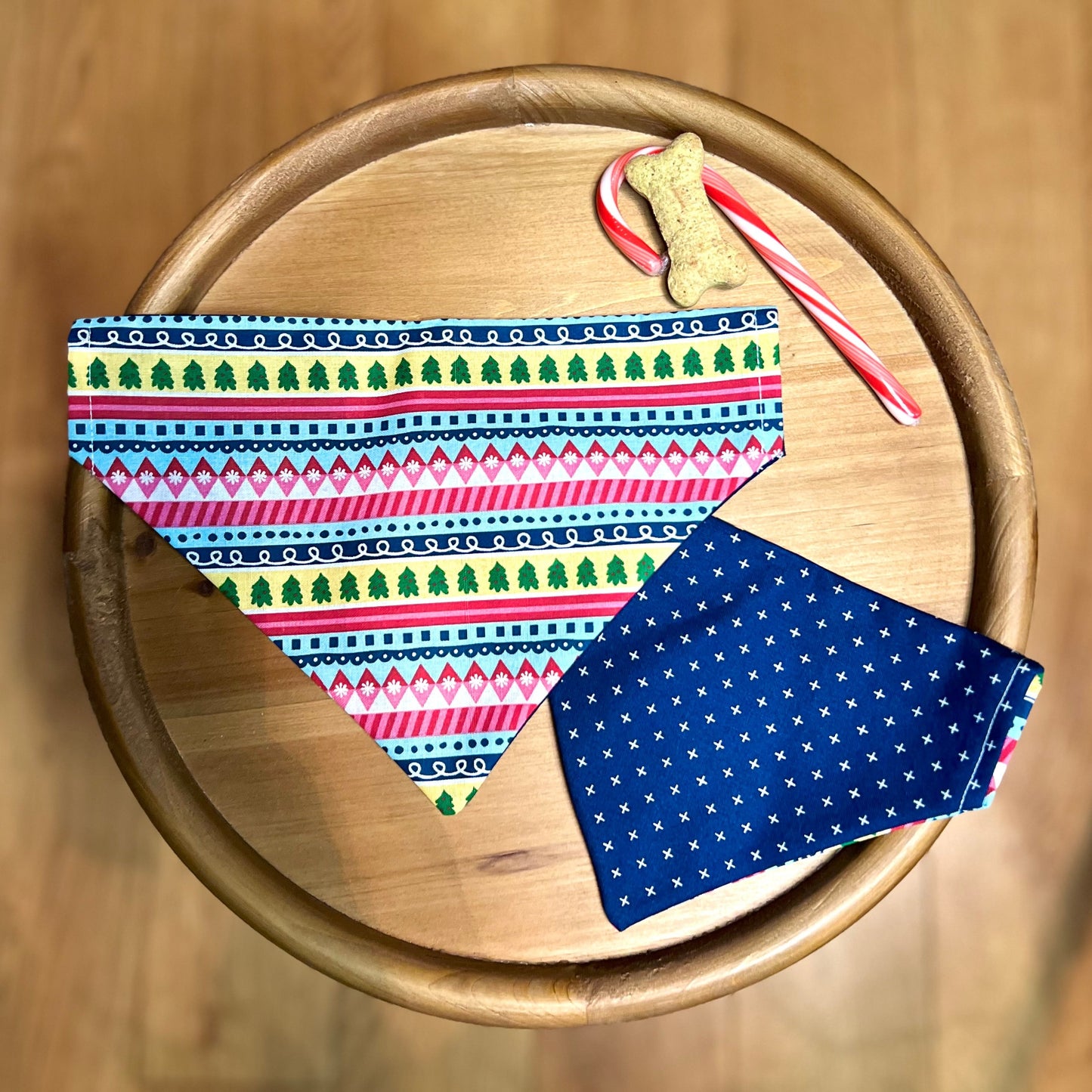 LAST CHANCE / Ugly Sweater Weather / Reversible / Over-the-Collar / Pet Bandana / CLEARANCE
