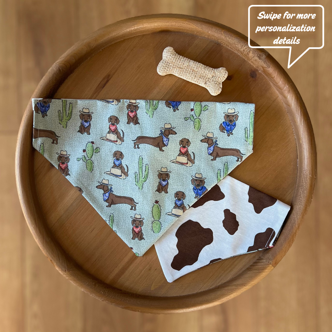Howdy / Reversible / Over-the-Collar / Pet Bandana