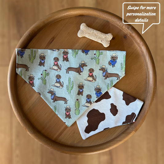 Howdy / Reversible / Over-the-Collar / Pet Bandana