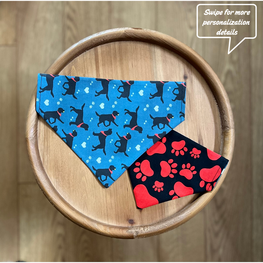 Lab Lover / Reversible / Over-the-Collar / Pet Bandana
