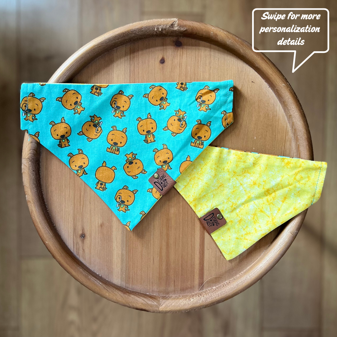 Shaggy's Sidekick / Reversible / Over-the-Collar / Pet Bandana