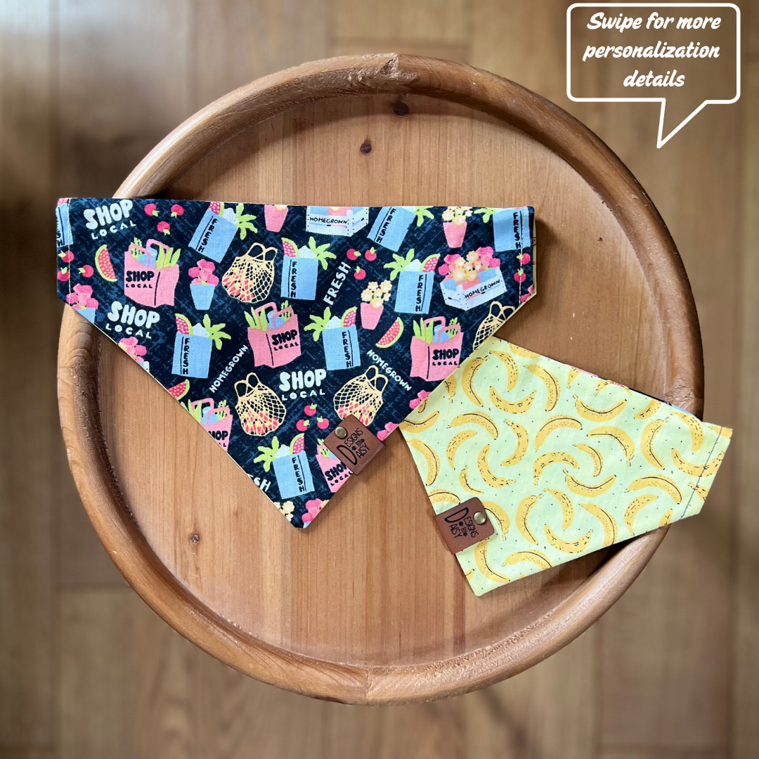 Farmer's Market / Reversible / Over-the-Collar / Pet Bandana