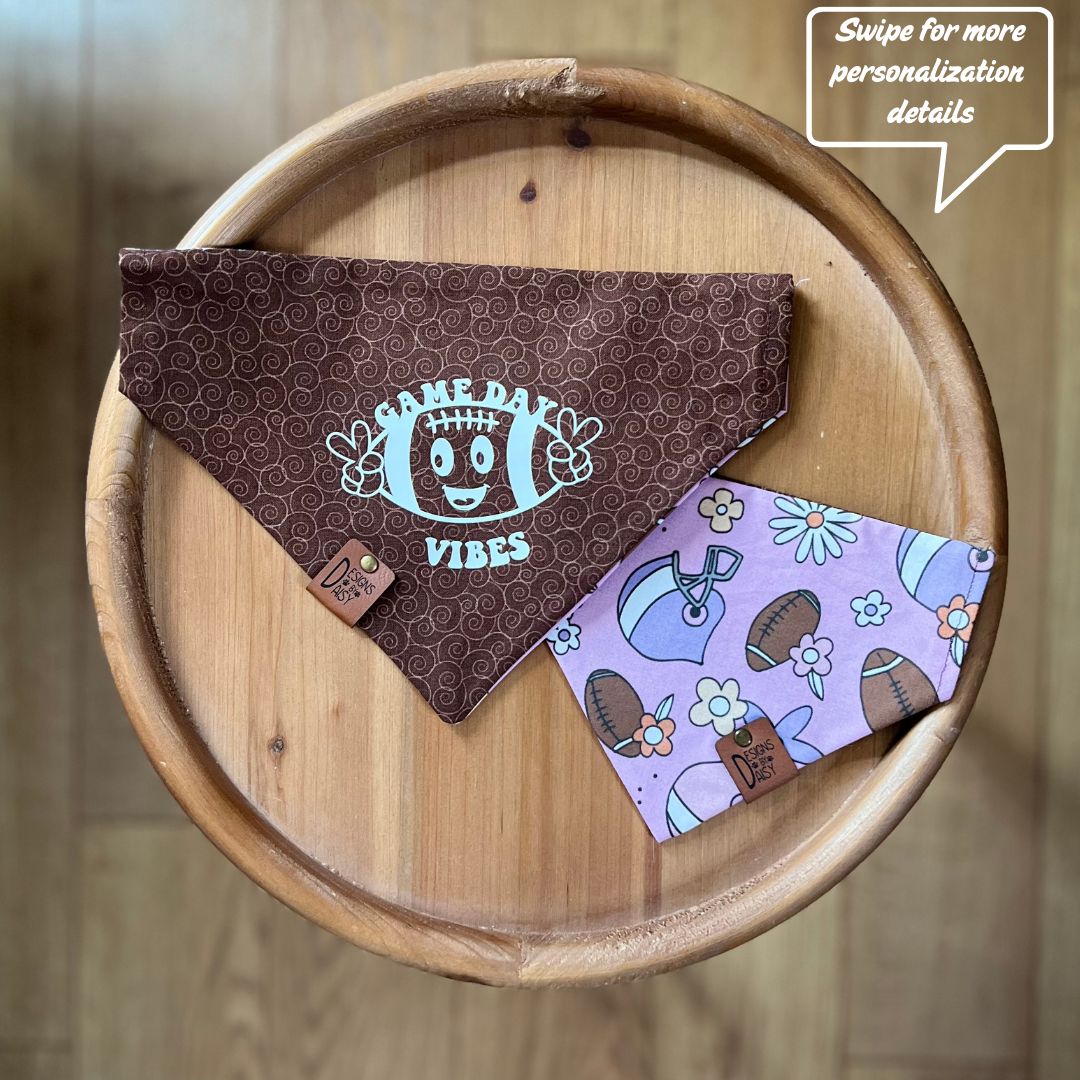 Gameday Vibes / Reversible / Over-the-Collar / Pet Bandana