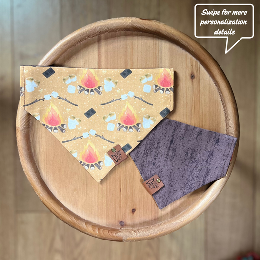 S'more Please / Reversible / Over-the-Collar / Pet Bandana