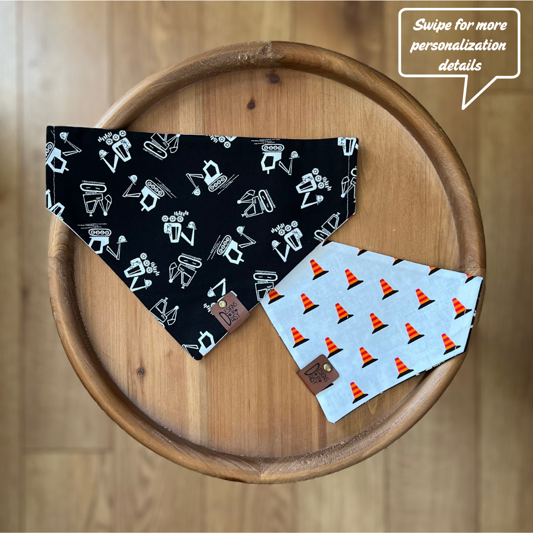 Safety Pup / Reversible / Over-the-Collar / Pet Bandana