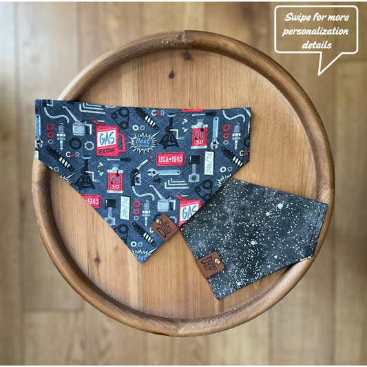 Shop Dog / LAST CHANCE / Reversible / Over-the-Collar / Pet Bandana