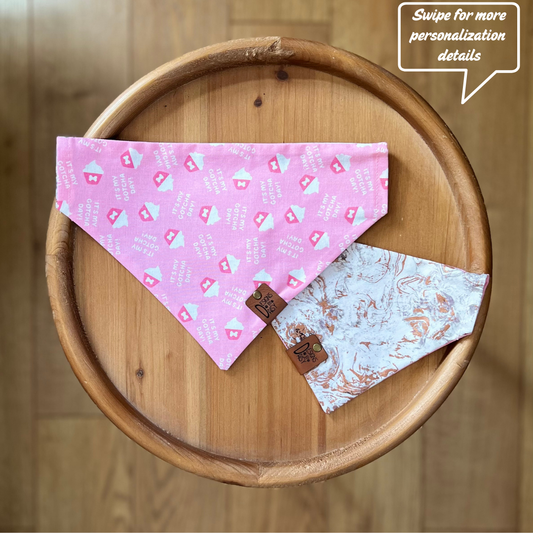 It's My Gotcha Day Pink / Reversible / Over-the-Collar / Pet Bandana