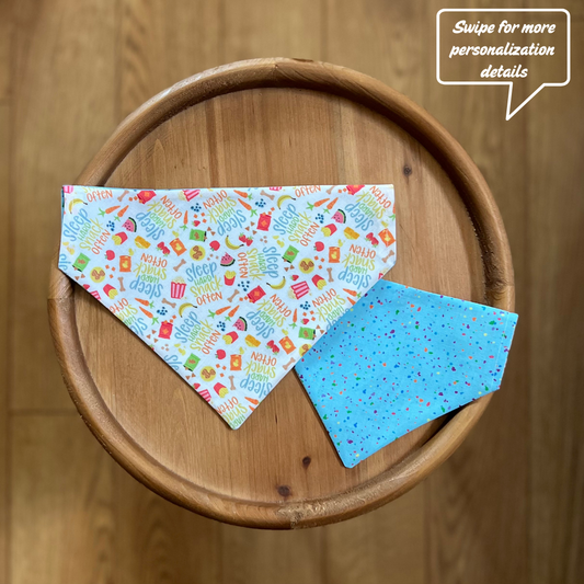 Snack Attack / Reversible / Over-the-Collar / Pet Bandana
