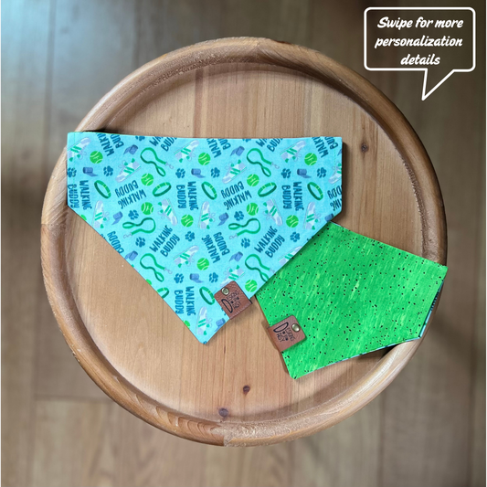 Walking Buddy / Reversible / Over-the-Collar / Pet Bandana