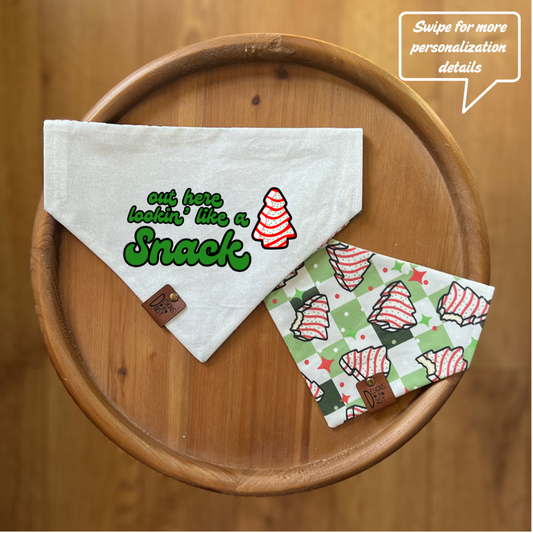 Lookin' Like a Snack / LAST CHANCE / Reversible / Over-the-Collar / Pet Bandana