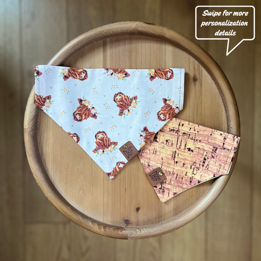 Highlands and Hayfields / Reversible / Over-the-Collar / Pet Bandana