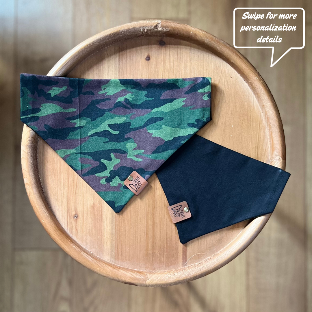 Greener Camo / Reversible / Over-the-Collar / Pet Bandana