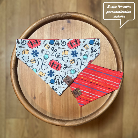 Ambulance / Reversible / Over-the-Collar / Pet Bandana
