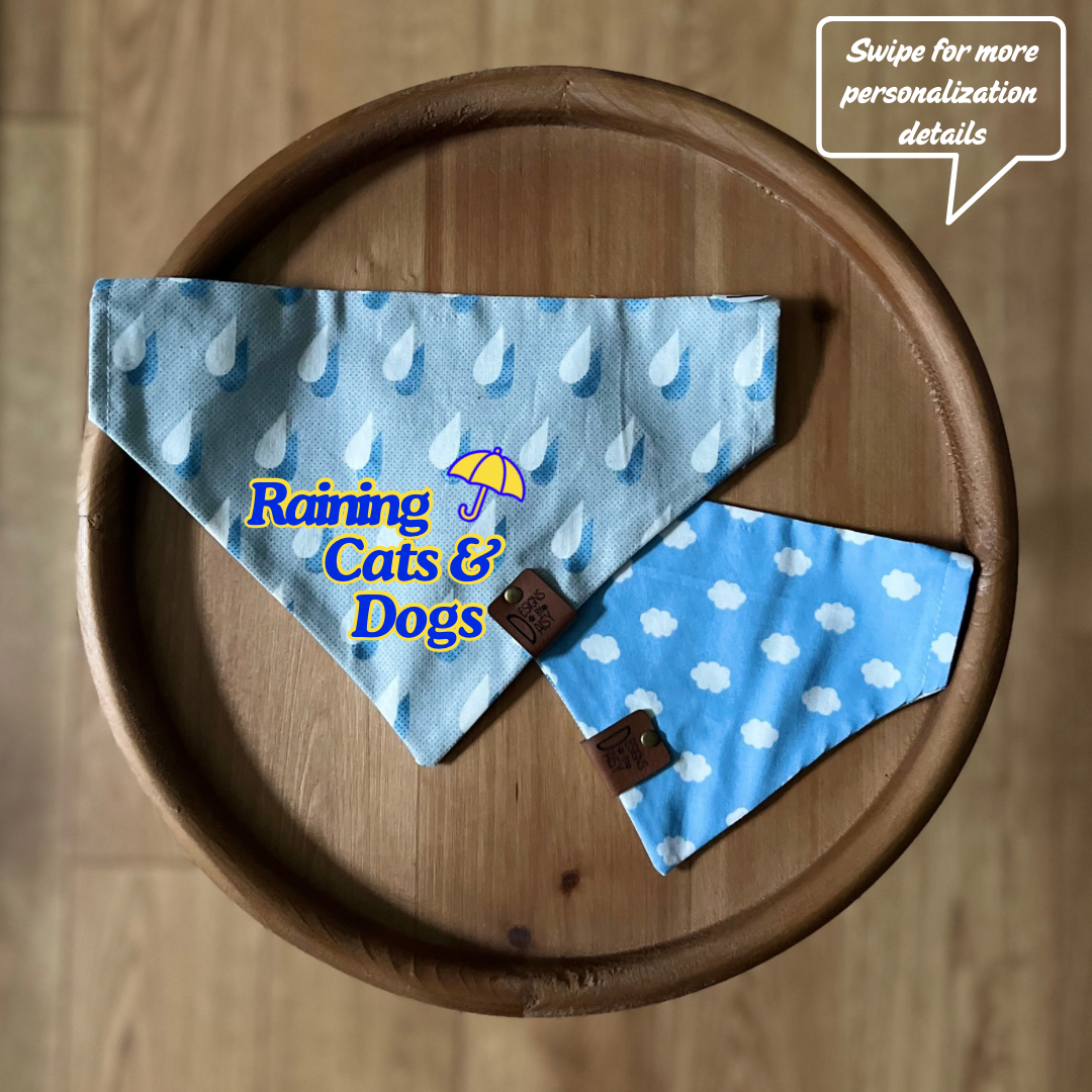 April Showers / Reversible / Over-the-Collar / Pet Bandana