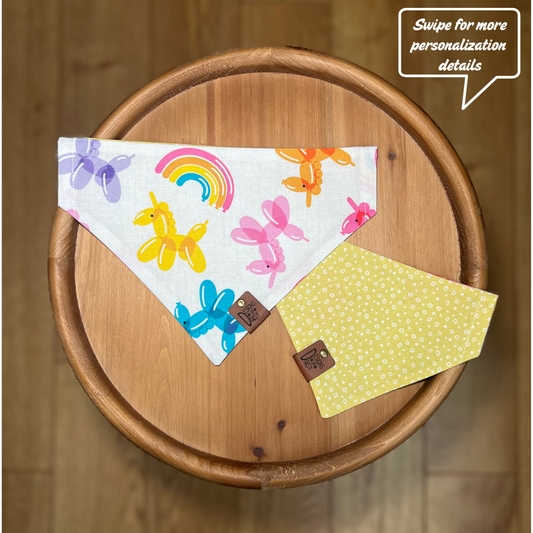 Barkin' Balloons / LAST CHANCE / Reversible / Over-the-Collar / Pet Bandana