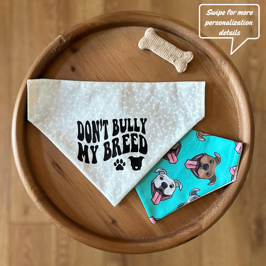 Bully Breed / Reversible / Over-the-Collar / Pet Bandana