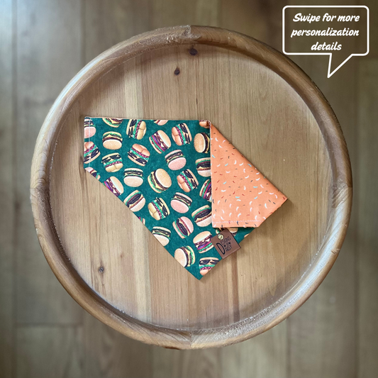 Burger Sprinkle / LAST CHANCE / Reversible / Over-the-Collar / Pet Bandana / CLEARANCE
