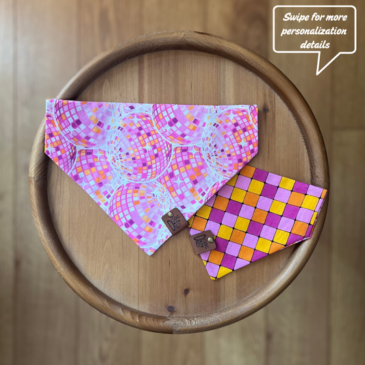 Disco Dog / Reversible / Over-the-Collar / Pet Bandana