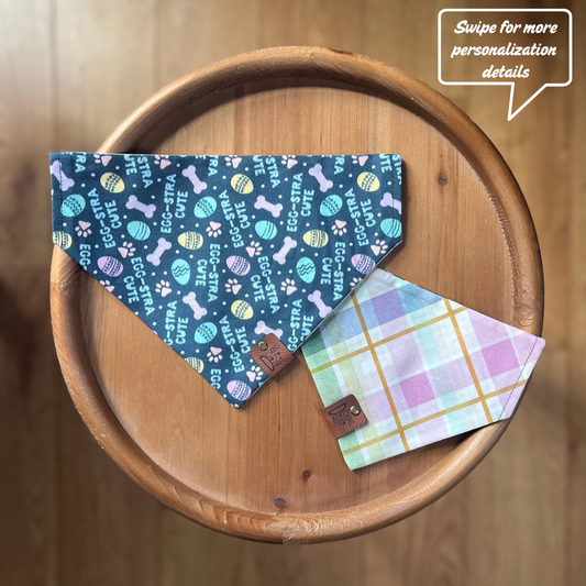 Egg-stra Cute / Reversible / Over-the-Collar / Pet Bandana