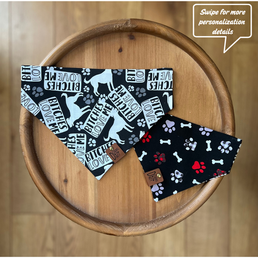 Females Love Me / Reversible / Over-the-Collar / Pet Bandana