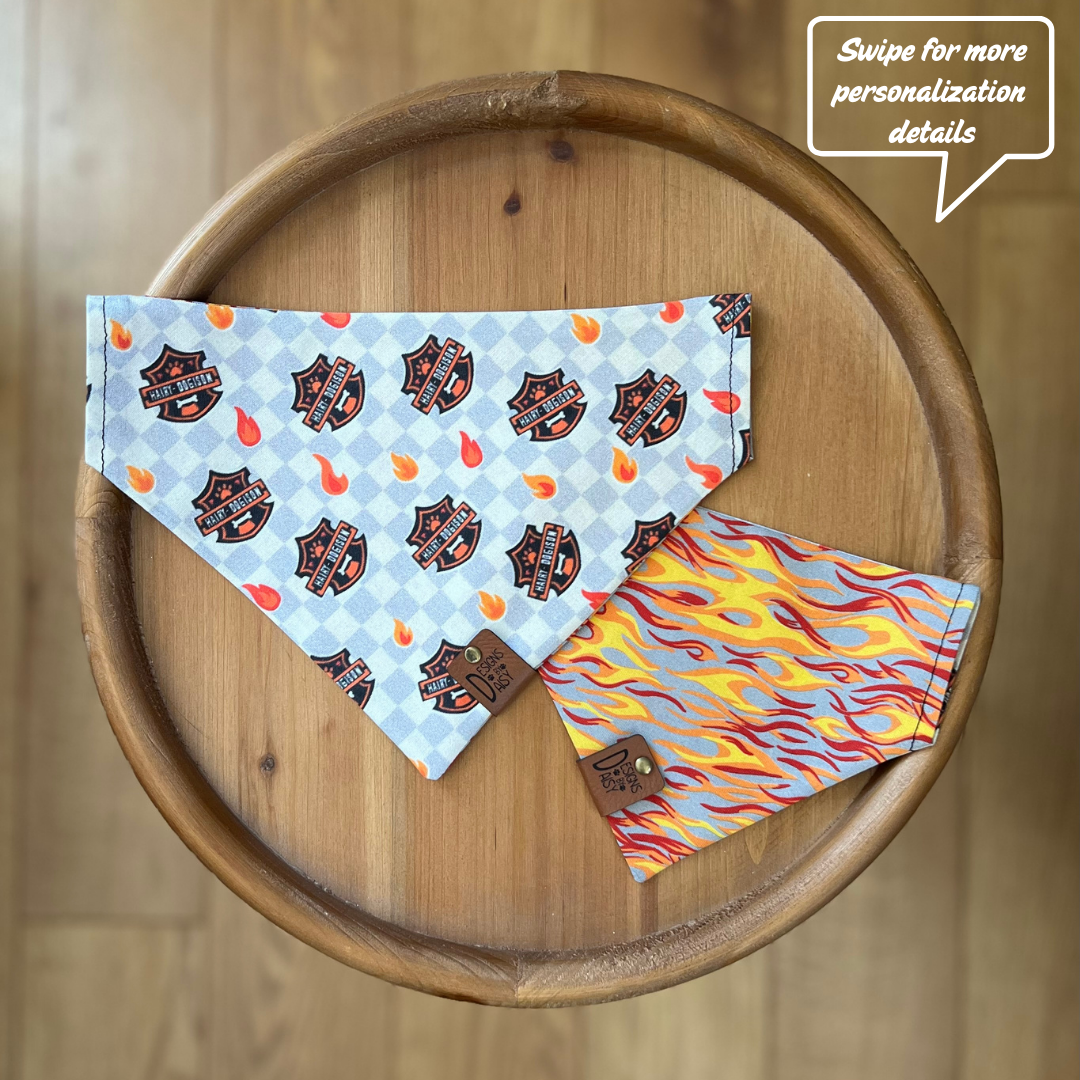 Hairy Dogison / Reversible / Over-the-Collar / Pet Bandana