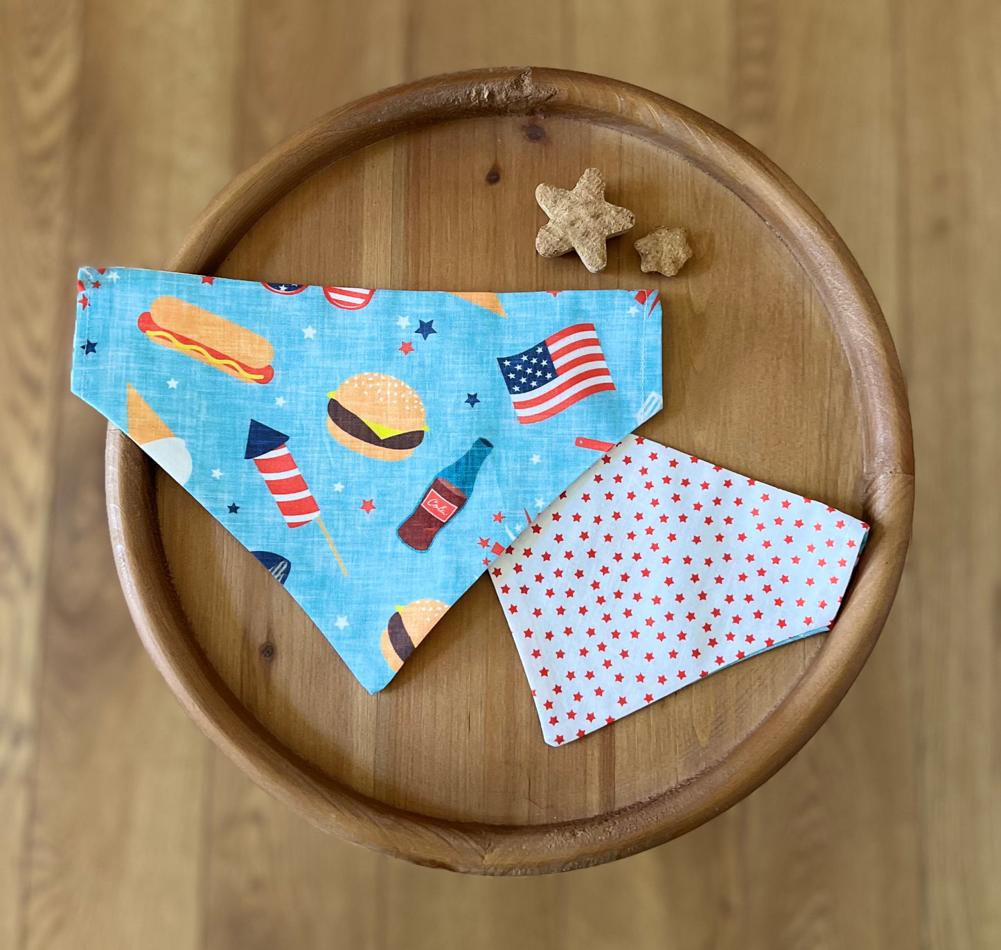 American BBQ / Reversible / Over-the-Collar / Pet Bandana / CLEARANCE