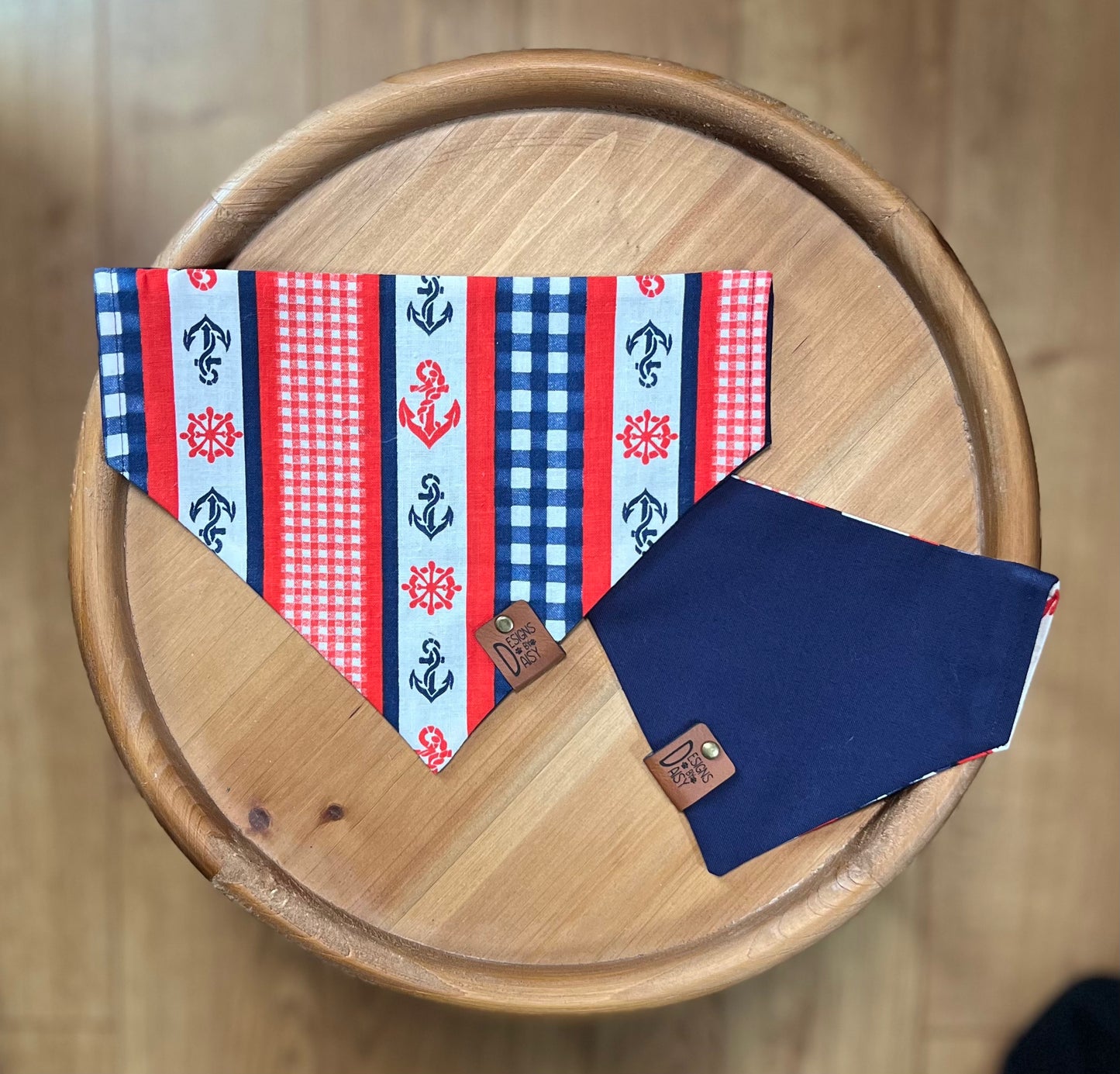 Anchors Away / Reversible / Over-the-Collar / Pet Bandana