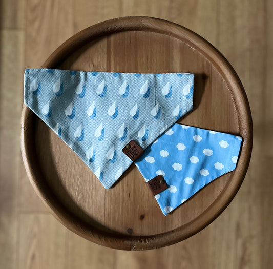 April Showers / Reversible / Over-the-Collar / Pet Bandana / CLEARANCE
