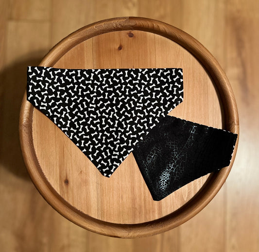 Bad to the Bone / Reversible / Over-the-Collar / Pet Bandana